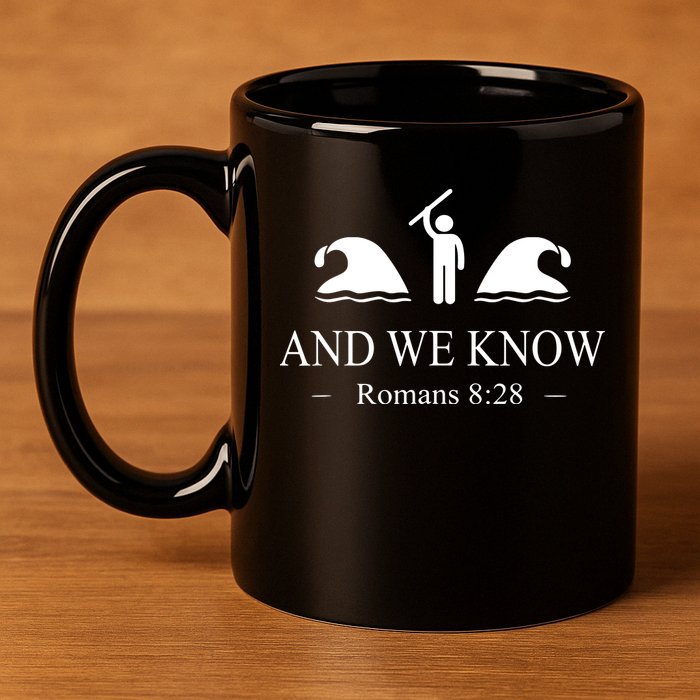And We Know Romans 828 Bible Verse 11oz C Handle Ceramic Mug