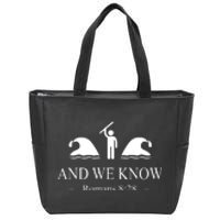 And We Know Romans 828 Bible Verse Zip Tote Bag