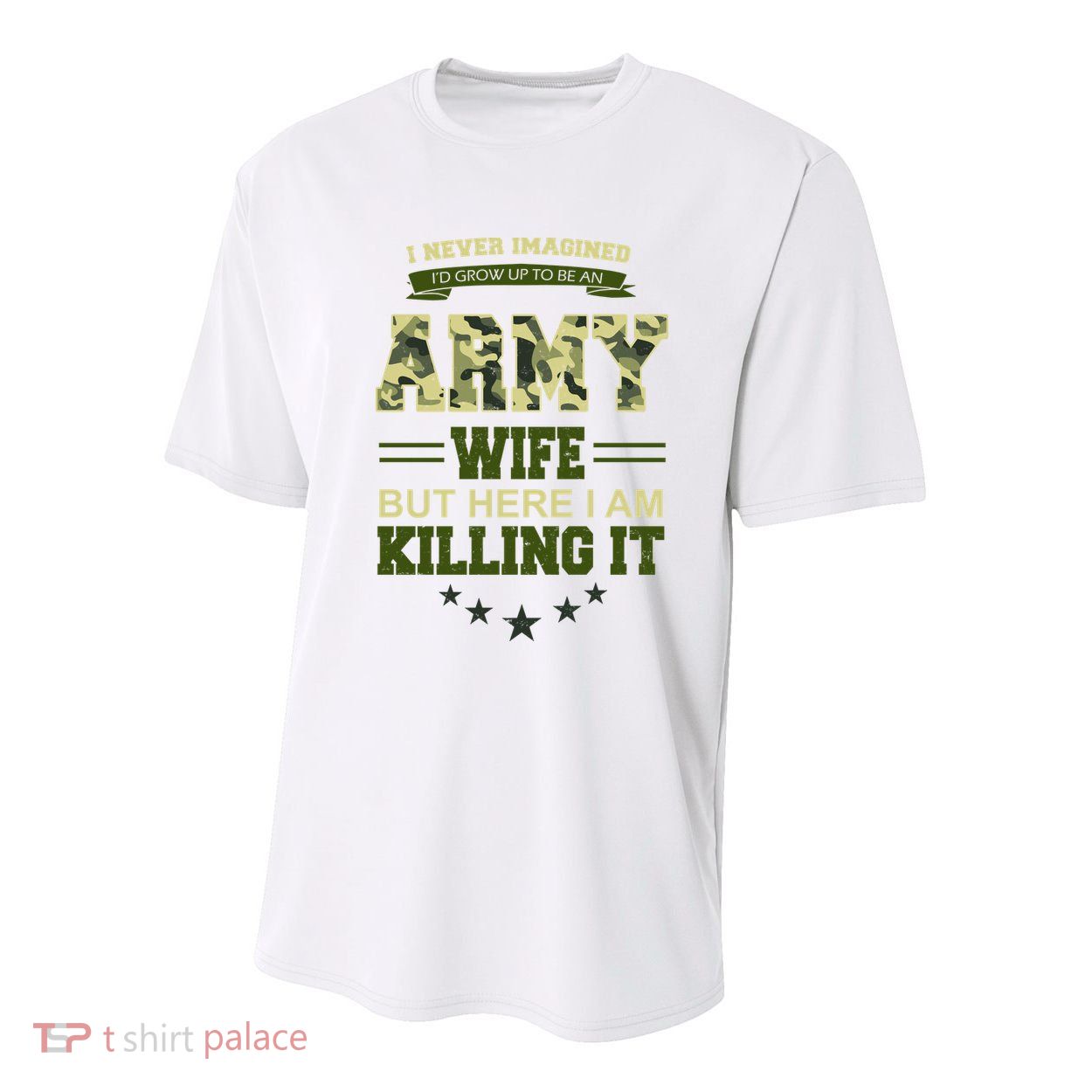 Army Wife Killing It Quote Youth Performance Sprint T-Shirt
