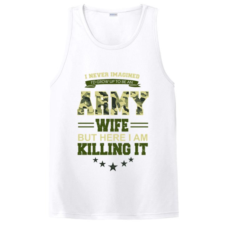Army Wife Killing It Quote PosiCharge Competitor Tank