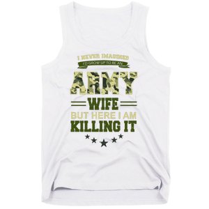 Army Wife Killing It Quote Tank Top