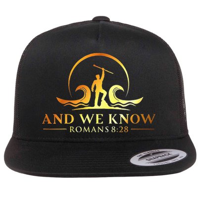 And We Know Romans 828 Bible Verse Christian Costume Flatbill Hat