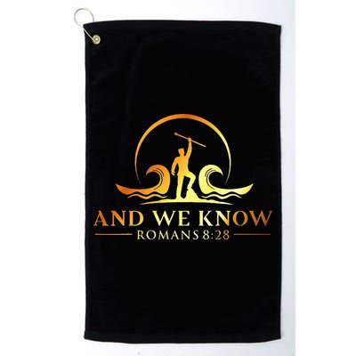 And We Know Romans 828 Bible Verse Christian Costume Golf Towel