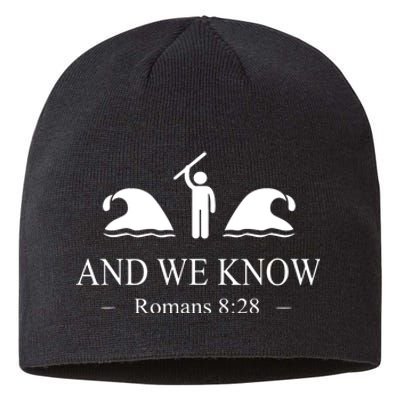 And We Know Romans 828 Bible Verse Christian Sustainable Beanie