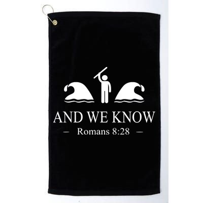 And We Know Romans 828 Bible Verse Christian Golf Towel