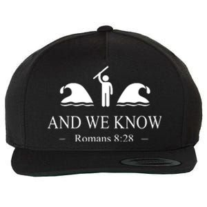 And We Know Romans 828 Bible Verse Christian Wool Snapback Cap