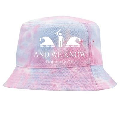 And We Know Romans 828 Bible Verse Christian Tie-Dyed Bucket Hat