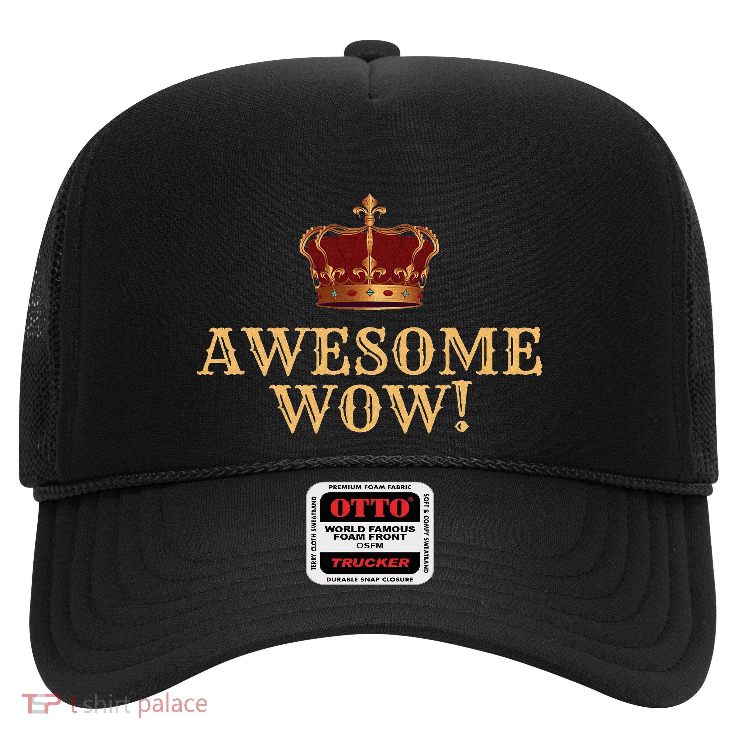 Awesome Wow King George Iii Hamilton American History Trucker Hat