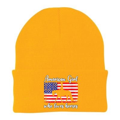 American  who loves horses dressage rider Knit Cap Winter Beanie