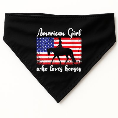 American  who loves horses dressage rider USA-Made Doggie Bandana