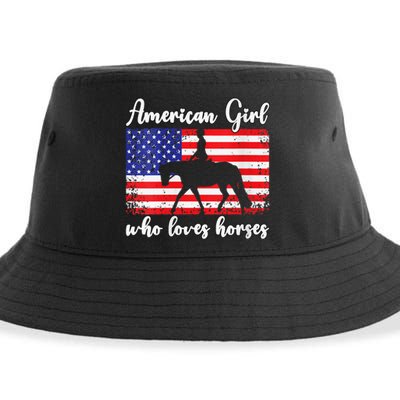 American  who loves horses dressage rider Sustainable Bucket Hat