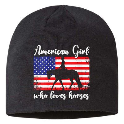 American  who loves horses dressage rider Sustainable Beanie