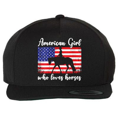 American  who loves horses dressage rider Wool Snapback Cap