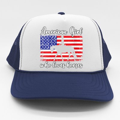 American  who loves horses dressage rider Trucker Hat