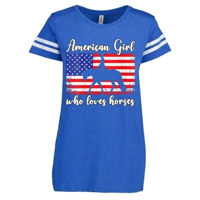 American  who loves horses dressage rider Enza Ladies Jersey Football T-Shirt