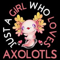 Axolotl  Who Loves Axolotls Cute Teen Girls Pink  Kids Sweatshirt