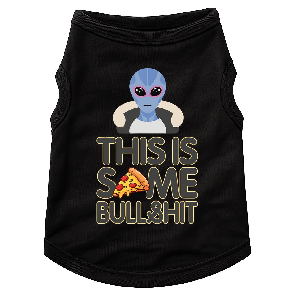 Alien Who Likes Pizza Ufo Alien Colorado Fun Doggie Tank