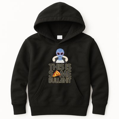 Alien Who Likes Pizza Ufo Alien Colorado Fun Kids Hoodie