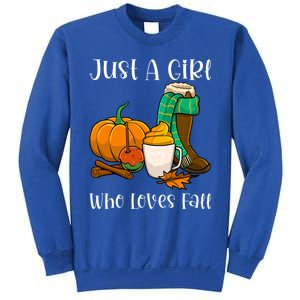 A Who Loves Fall Autumn Season Pumpkin Spice Latte Funny Gift Sweatshirt