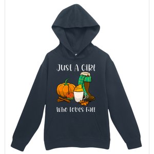 A Who Loves Fall Autumn Season Pumpkin Spice Latte Funny Gift Urban Pullover Hoodie