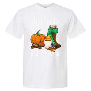 A Who Loves Fall Autumn Season Pumpkin Spice Latte Funny Gift Garment-Dyed Heavyweight T-Shirt