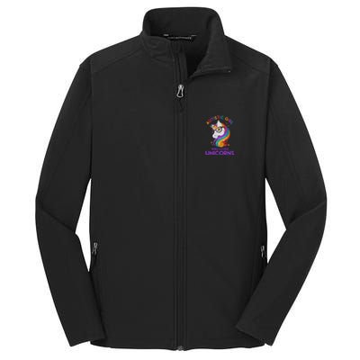 Autistic Who Loves Unicorns Core Soft Shell Jacket