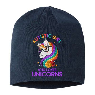 Autistic Who Loves Unicorns Sustainable Beanie