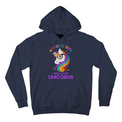 Autistic Who Loves Unicorns Tall Hoodie