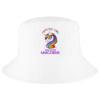 Autistic Who Loves Unicorns Cool Comfort Performance Bucket Hat