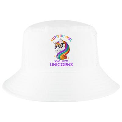 Autistic Who Loves Unicorns Cool Comfort Performance Bucket Hat