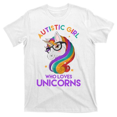 Autistic Who Loves Unicorns T-Shirt