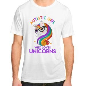 Autistic Who Loves Unicorns Adult ChromaSoft Performance T-Shirt