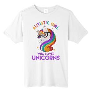 Autistic Who Loves Unicorns Tall Fusion ChromaSoft Performance T-Shirt