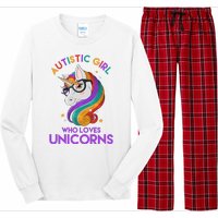 Autistic Who Loves Unicorns Long Sleeve Pajama Set