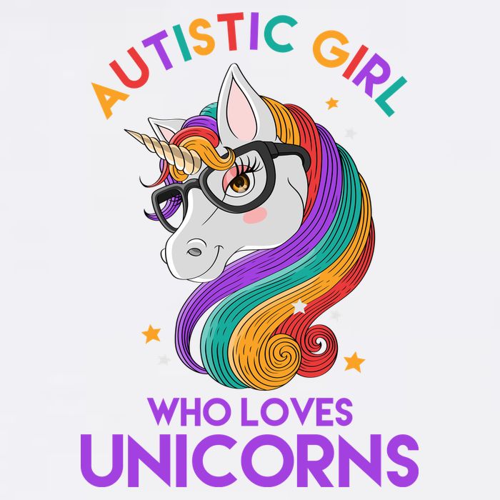 Autistic Who Loves Unicorns Flatbill Hat