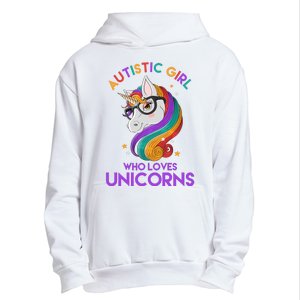 Autistic Who Loves Unicorns Urban Pullover Hoodie