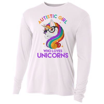 Autistic Who Loves Unicorns Cooling Performance Long Sleeve Crew