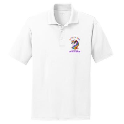 Autistic Who Loves Unicorns PosiCharge RacerMesh Polo