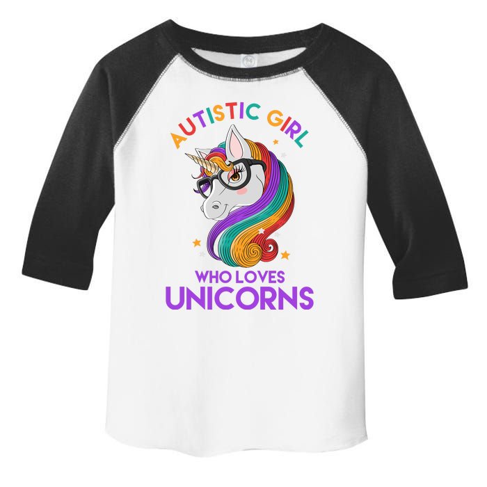 Autistic Who Loves Unicorns Toddler Fine Jersey T-Shirt