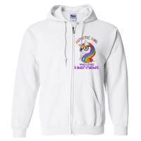 Autistic Who Loves Unicorns Full Zip Hoodie