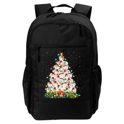 Arctic Wolf Lover Xmas Lights Arctic Wolf Christmas Tree Backpack