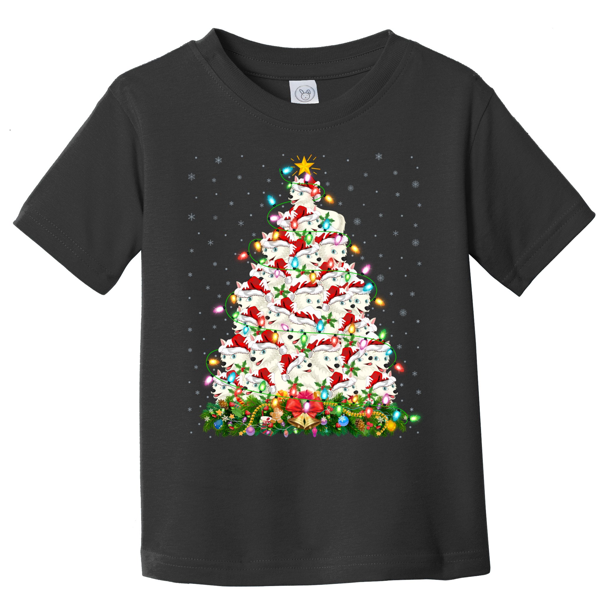 Arctic Wolf Lover Xmas Lights Arctic Wolf Christmas Tree Toddler T-Shirt