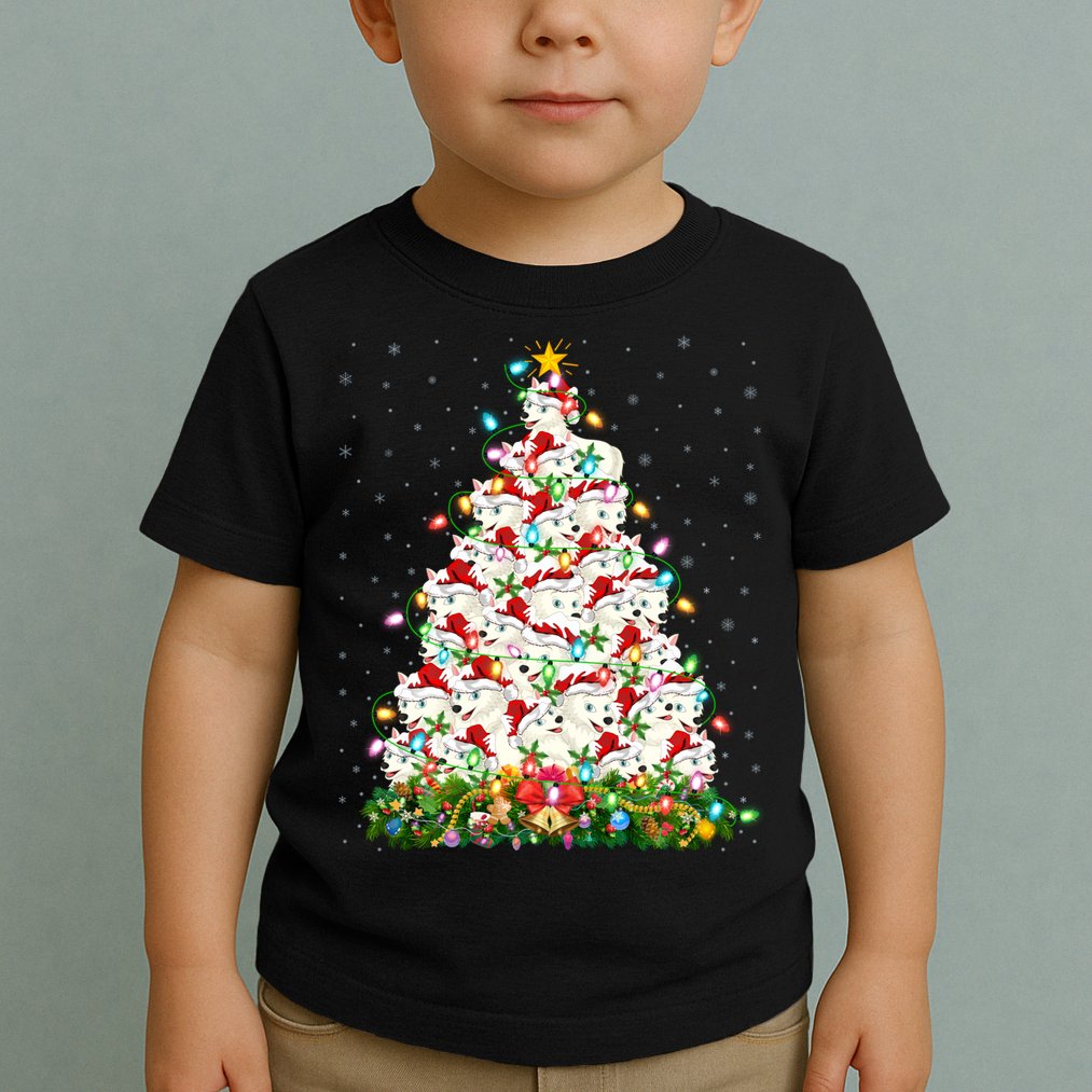 Arctic Wolf Lover Xmas Lights Arctic Wolf Christmas Tree Toddler T-Shirt