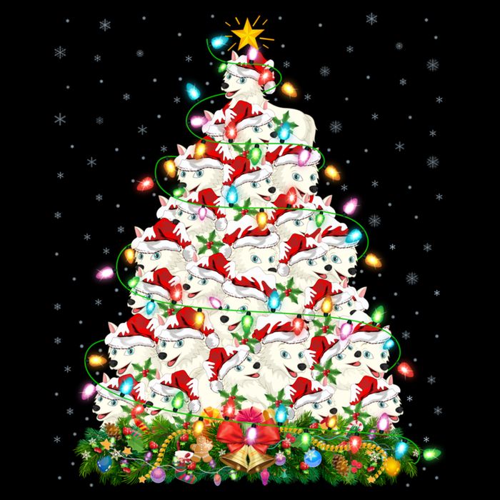 Arctic Wolf Lover Xmas Lights Arctic Wolf Christmas Tree Toddler T-Shirt