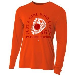 A Who Loves Patrick Corbin Friend Baseball Fan Gift Cooling Performance Long Sleeve Crew