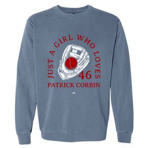 A Who Loves Patrick Corbin Friend Baseball Fan Gift Garment-Dyed Sweatshirt