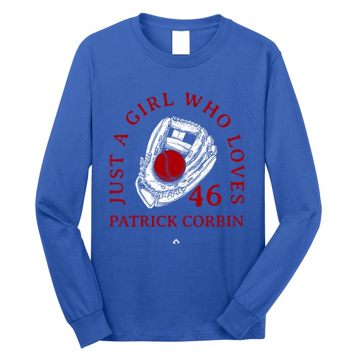 A Who Loves Patrick Corbin Friend Baseball Fan Gift Long Sleeve Shirt