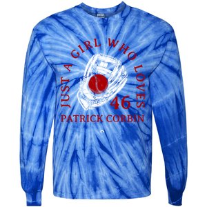 A Who Loves Patrick Corbin Friend Baseball Fan Gift Tie-Dye Long Sleeve Shirt