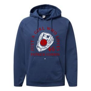 A Who Loves Patrick Corbin Friend Baseball Fan Gift Performance Fleece Hoodie