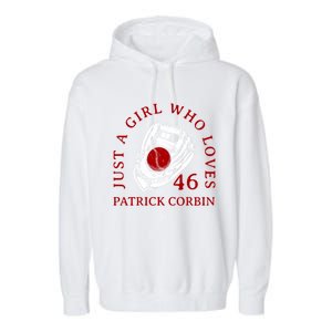 A Who Loves Patrick Corbin Friend Baseball Fan Gift Garment-Dyed Fleece Hoodie